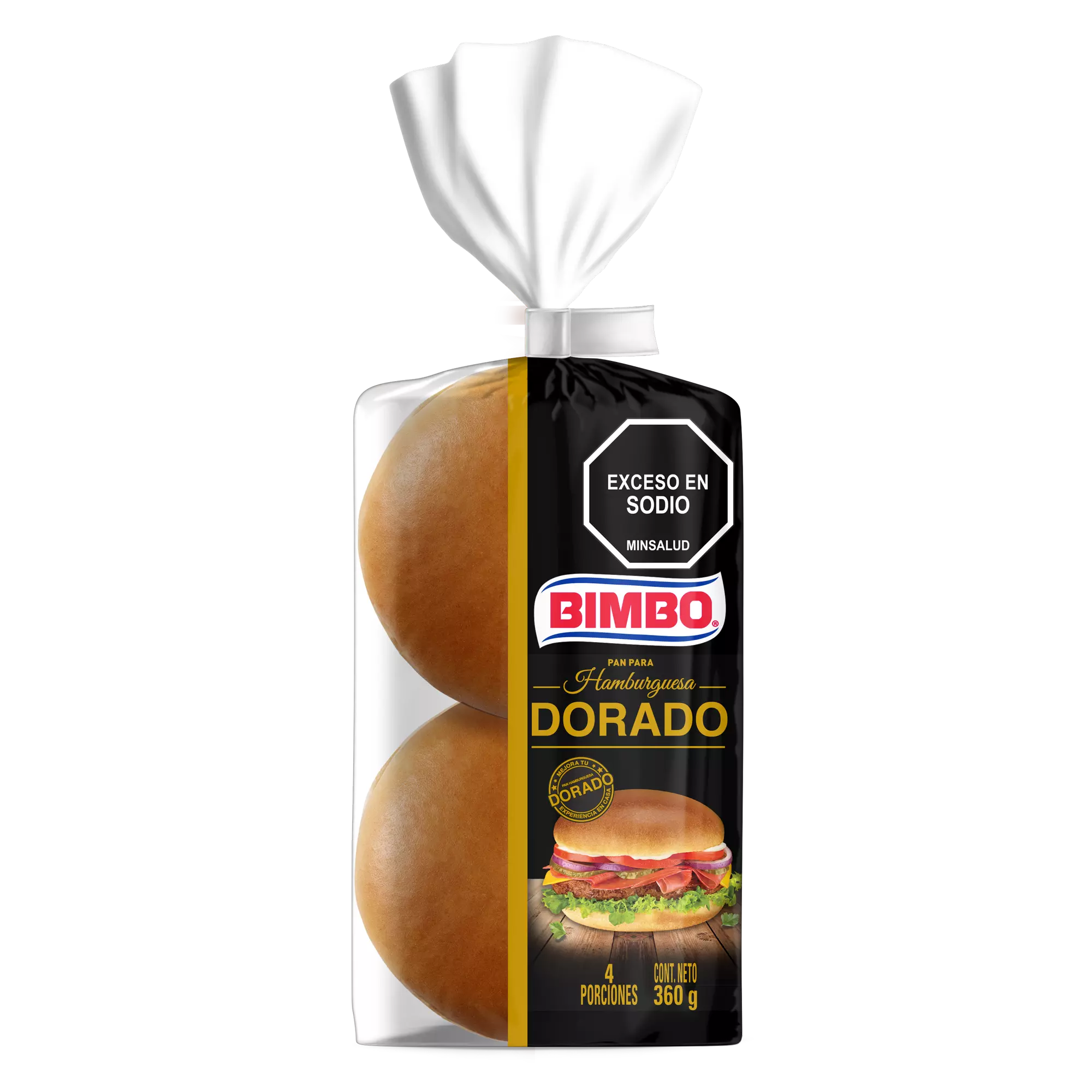 Pan dorado artesano frente