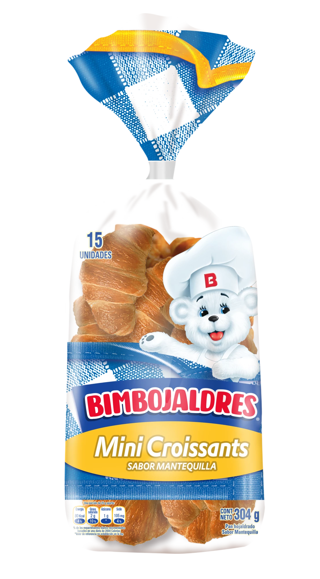Mini Croissant Mantequilla frente
