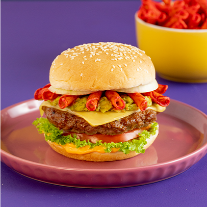 Súper hamburguesa takis Súper hamburguesa takis