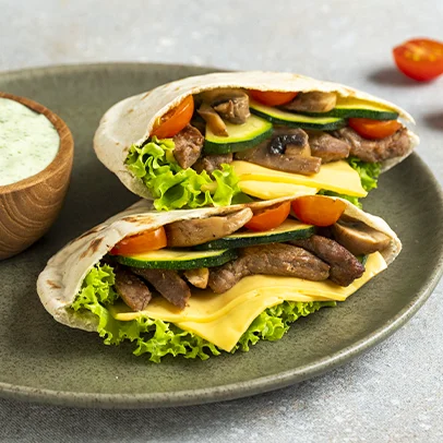 Thins con Hongos y Queso Thins con Hongos y Queso