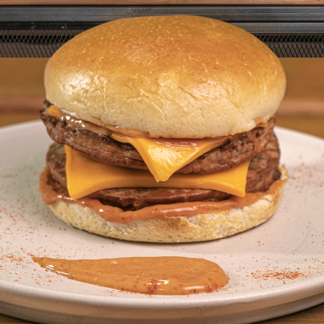 Hamburguesa de queso cheddar Hamburguesa de queso cheddar