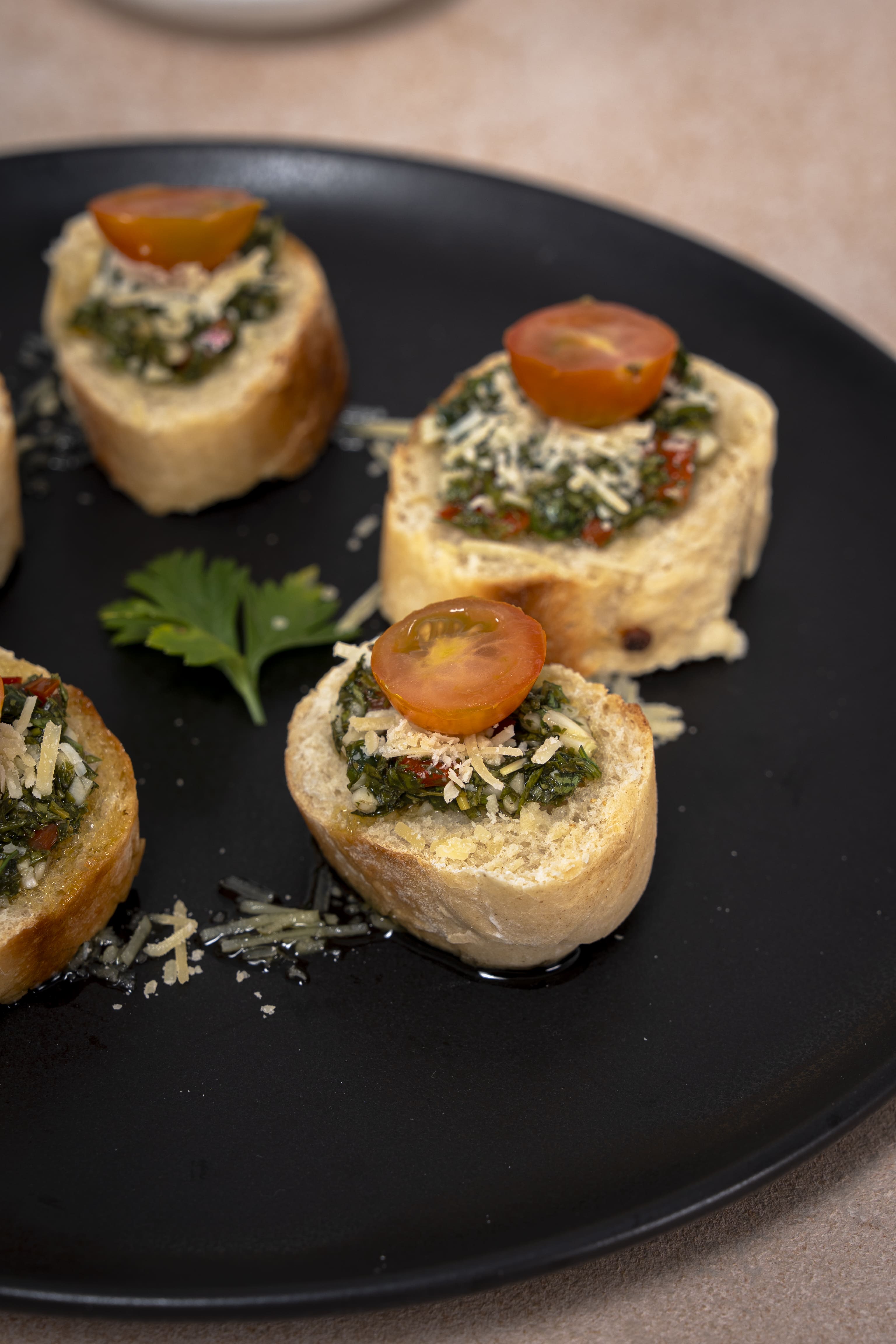 MONTADITOS DE PAN BAGUETTE 