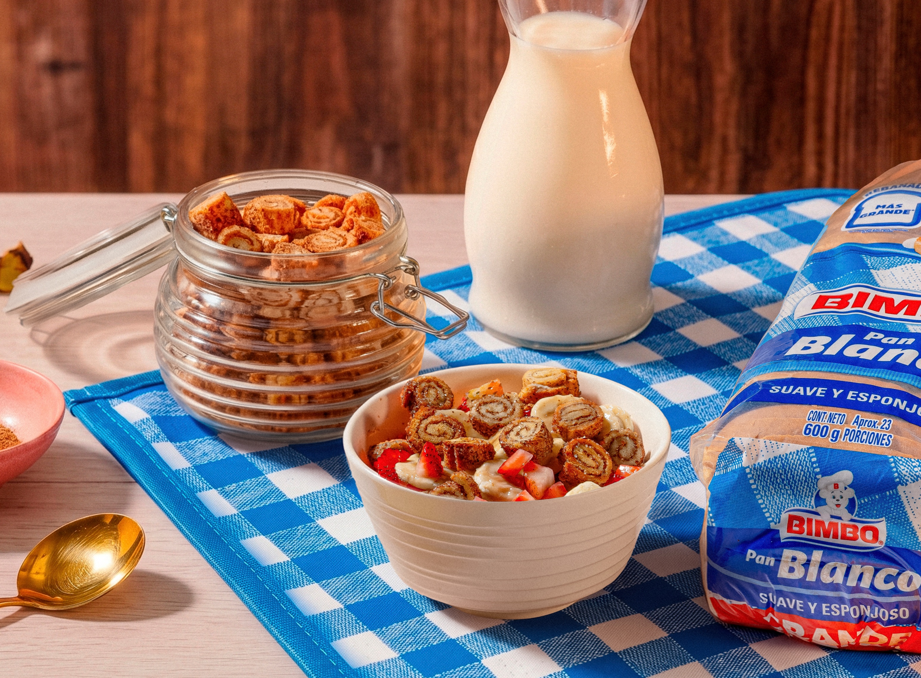 Cereal mini cinnamons rolls 